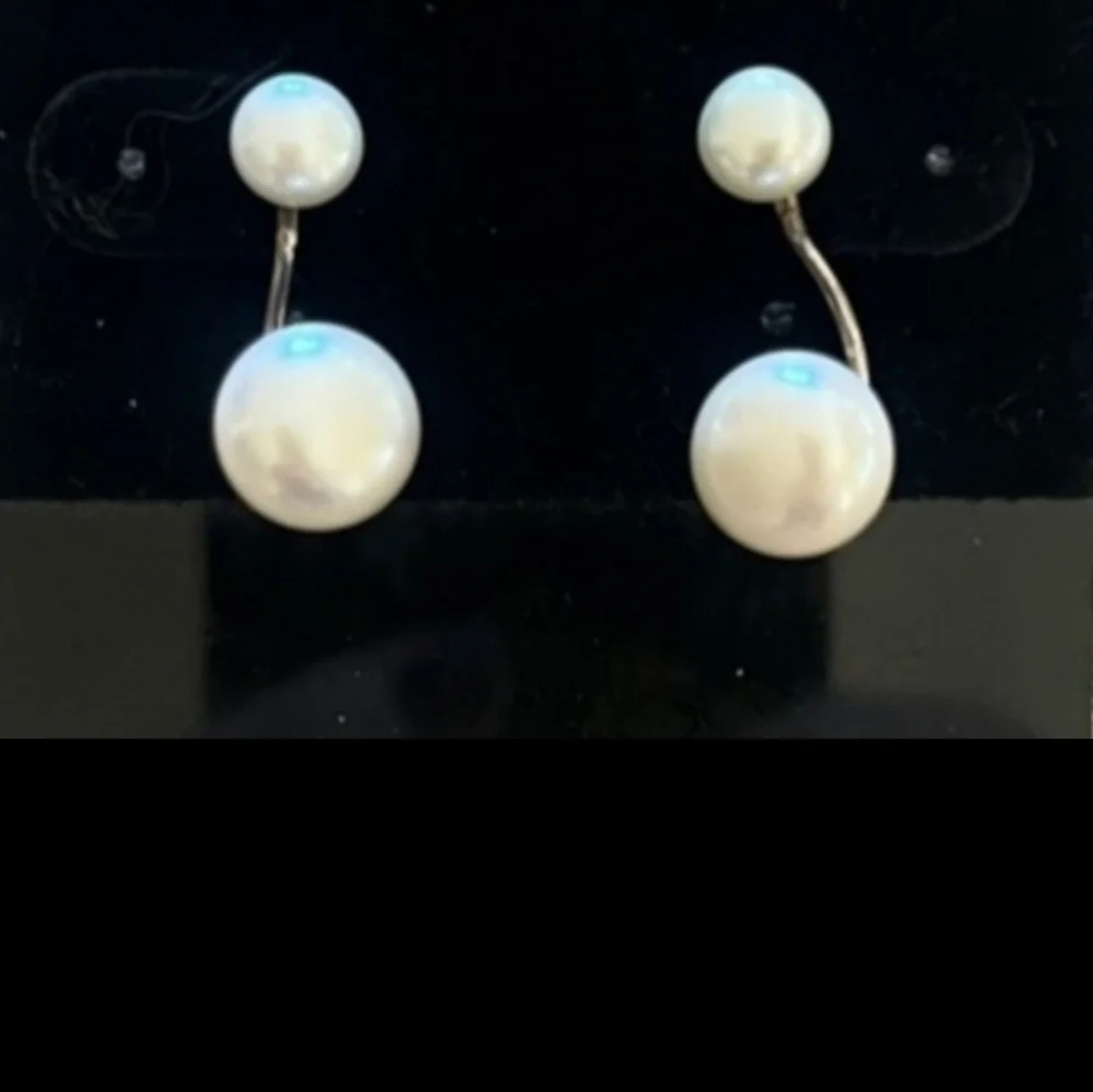 Rare Silpada Sterling Silver Lady Luxe Pearl Earrings P3355